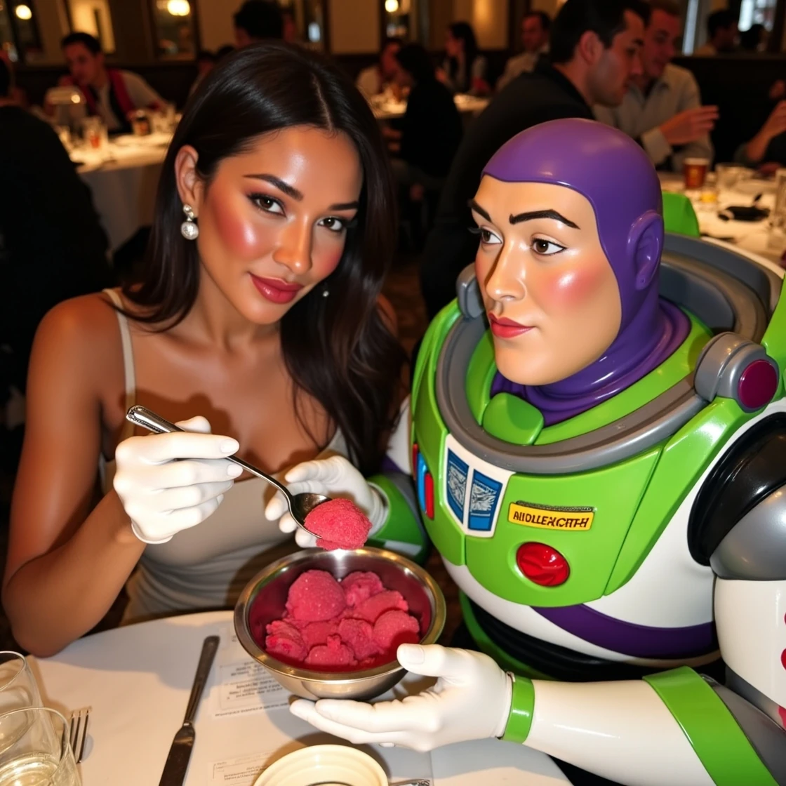 3D animation — meeting at the restaurant