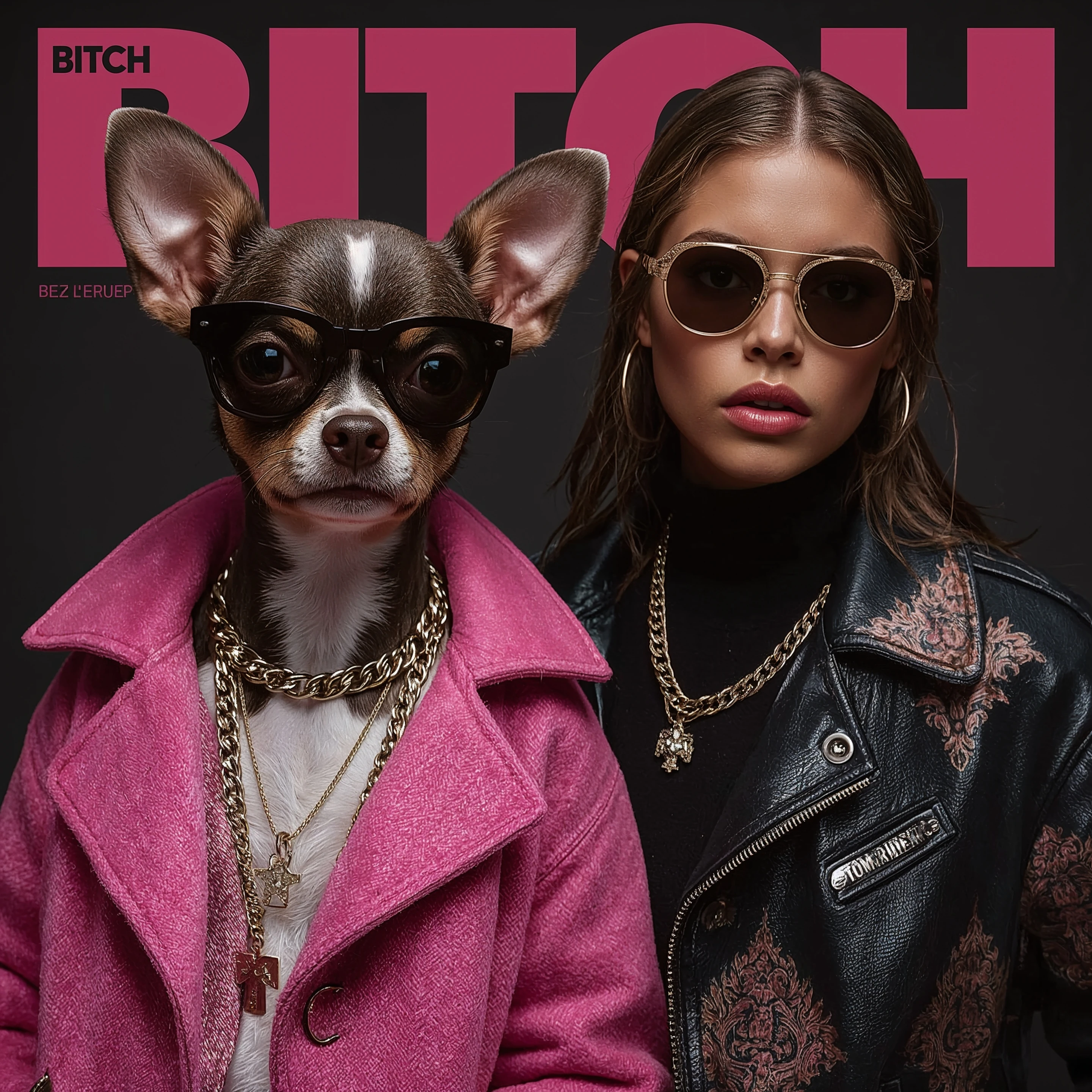 Album cover — portrait and chihuahua